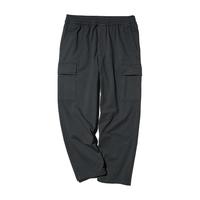 优衣库 男装水洗宽松舒适工装九分裤 481572 481572/09黑色 M