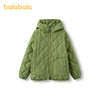 巴拉巴拉 儿童90白鸭绒羽绒服轻便保暖 外套上衣 军绿