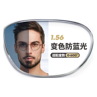  WAN XIN/万新 防蓝光 近视眼镜+金属全框镜框+1.56防蓝光镜片  非球面镜片 1.56折射率