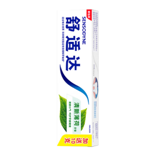 舒适达 清新薄荷牙膏专业牙齿敏感冷热酸痛成人含氟薄荷清新口气 清新薄荷 100g*1支