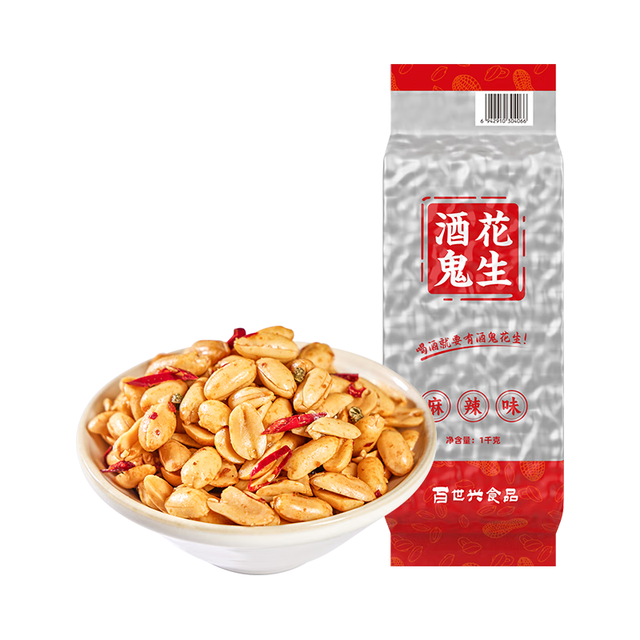 PLUS会员：酒鬼花生 米麻辣味1000g