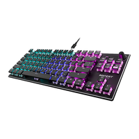 ROCCAT 冰豹 VULCAN-TKL 84键 有线机械键盘 黑色 冰豹泰坦红轴 RGB