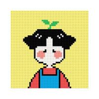Happytime 快乐年华 人物像素画积木拼图