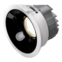 松下(Panasonic)宏放全光谱LED射灯嵌入式洗墙小山丘客厅过道铝材防眩黑杯7W暖白