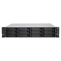 QNAP威联通TS-1283XU-RP-8G 十二盘位 四核心4 线程3.3 GHz 处理器高阶企业级架式双电源网络存储NAS
