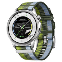 国家补贴：OPPO Watch S 智能手表 44.98mm 银色 不锈钢表壳 跃动绿茵 编织表带（北斗、GPS）
