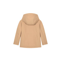 暇步士（Hush Puppies）童装儿男女童2025冬季透气透湿经典学院风连帽风衣外套 暖卡其 120 cm