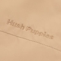 暇步士（Hush Puppies）童装儿男女童2025冬季透气透湿经典学院风连帽风衣外套 暖卡其 160 cm