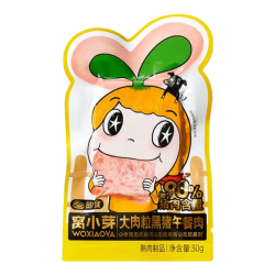 窝小芽 婴幼儿米饼虾球宝宝零食玉米条虾条鳕鱼泡芙球奶片饼干 午餐肉 30g（搭配10件）