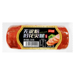 龙大美食 无淀粉肘花火腿 230g