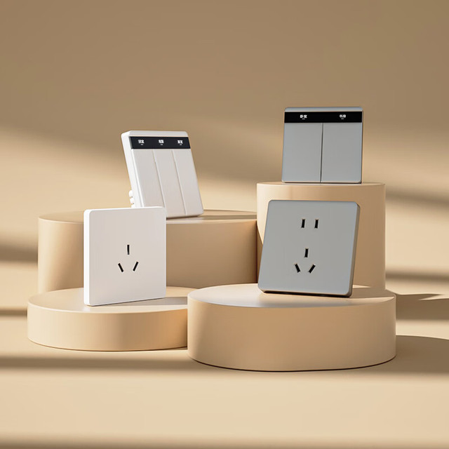 领普 E2Pro智能开关mesh2.0自定义屏显按键已接入米家APP语音控制面板 16A三孔空调-白色(非智能)