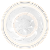 公牛(BULL)卧室风扇灯GF08DZ自然风360°灵活摇头六档风力无极调光41W包安装