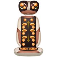 faercon 颈椎按摩器仪颈腰背部揉捏神器腰椎脊椎热敷家用全身按摩靠垫椅  台