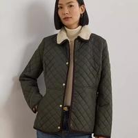 女士仿羊羔绒领绗缝外套，尺码：P/XS-XX