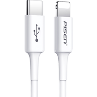 品胜(PISEN)PD快充线 适用苹果8-13全系列 0.25米 苹果白