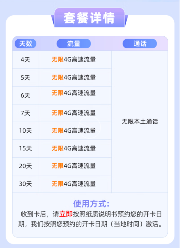 马来西亚celcom电话卡 4G/5G高速流量上网卡7天无限流量 含通话