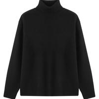 gxg.jeans男装针织衫2024年冬季基础简约打底衫高领毛衣 黑色 M (170)