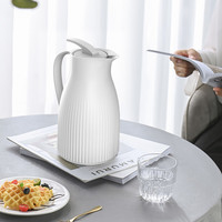 乐唯诗 NERVISHI保温水壶家用保温瓶暖瓶暖水壶热水壶宿舍暖壶保温壶小1L 唯斯壶荔枝白1000ml