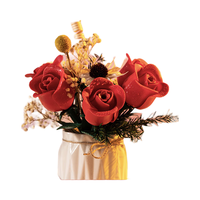 ONEBOT 植物系列 OBJFR104AIQI 积木玫瑰花 11支