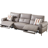 CHEERS 芝华仕·头等舱 50893 电动真皮沙发 三人位 冰岛灰