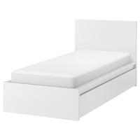 IKEA宜家MALM马尔姆高床架北欧风单人床床底储物现代简约卧室床