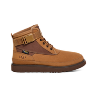 UGG 秋冬男士舒适平底系带保暖休闲鞋时尚短靴1143985栗色