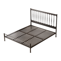 天坛家具 TIANTAN床欧式简约铁艺床复古经典铁架床双人婚床公寓经济环保铁床 复古铁艺床 1.5*2.0m