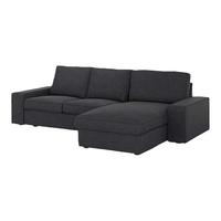 IKEA宜家KIVIK奇维三人沙发带贵妃椅转角布艺沙发可拆洗欧式简约