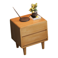 莱仕达北欧实木床小户型1.5米双人主卧储物婚床民宿床YF2113# 床头柜 床头柜1个【配套】