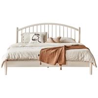 源氏木语 铃兰 Y00B27 实木床 1.8米 白色