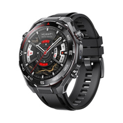 华为 HUAWEI WATCH Ultimate 2 非凡探索 苍穹黑 黑色非晶锆表壳 黑色氟橡胶表带
