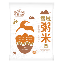 福神粮作 东北雪域粥米2.5kg*1袋氮气装