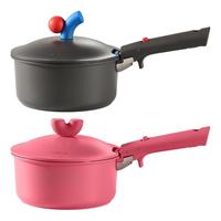 卡罗特奶锅不粘锅可拆卸手柄锅辅食锅钛锅蒸煮泡面锅一人食小奶锅