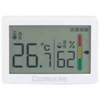 齐心(COMIX)【流感提示】迷你温湿度计 秋冬季室内干湿家用电子温湿度显示器温度计湿度计便携高精度 LA009 白