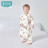 ibaby 恒温睡袋婴儿秋冬睡袋长绒棉防踢被宝宝分腿睡袋B 橡果松鼠（室温16-20℃） 110码