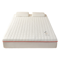 浪莎(langsha)乳胶床垫1.5x2米记忆棉家用软垫子席梦思榻榻米床垫1.5米x1.9米 图案白-蓝标【厚约6cm】 150x200cm【沉浸式深睡体验】 新疆原棉床垫-白色【约3cm厚】