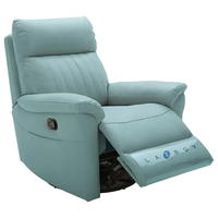 乐至宝 LAZBOY 功能单人沙发科技布GN.A607 蒂芙尼蓝电动