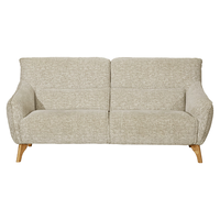 NITORI宜得利家居 家具 沙发现代简约客厅布艺日式高靠背三人位 伊娜 米白色