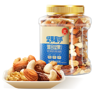 坚果星球 每日坚果炒货混合坚果果仁果干核桃扁桃仁腰果零食大礼包 500g
