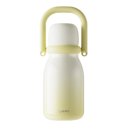 HAERS 316不锈钢 吸管保温杯 橙子冰奶 670ml