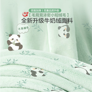博洋宝贝（Beyond Kids）婴儿盖毯子宝宝小毛毯秋冬新生婴儿推车外出防风毯儿童午睡毯a类 绒毯【春秋】熊猫宝宝 100*120cm