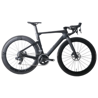 XDS 喜德盛 公路自行车AD7系列全碳纤维双控油刹竞速破风公路骑行通用 绿魔 450mm