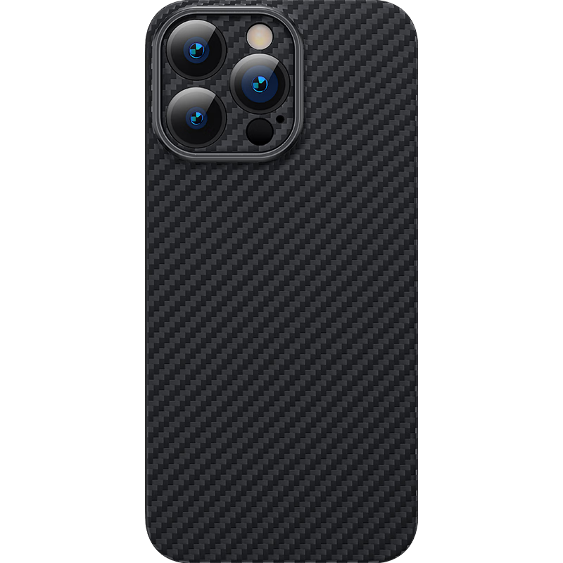 麦麦米 iPhone 15 Pro Max手机壳 凯夫拉芳纶纤维苹果15promax保护套限量精孔 苹果15promax丨凯夫拉轻奢黑色