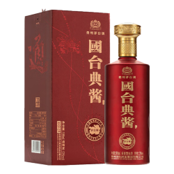 国台 典酱 53度酱香型白酒 500ml 礼盒装