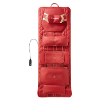 西屋S206Pro+/S206Pro按摩垫拉伸垫全身躺垫椅床上折叠按摩椅家用迷你颈椎腰部背部按摩仪爸妈 S206Pro【腿足360度包裹按摩】勃艮第红 【可折叠不占空间】