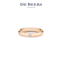 DE BEERS 戴比尔斯 18K玫瑰金单钻戒指 45 R10224600
