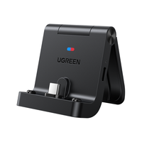 绿联 UGREEN Switch游戏机充电支架 NS充电底座PD18W快充转接折叠便携Type-C充电 黑色款