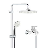 GROHE 高仪 德国高仪 淋浴花洒混水阀200mm顶喷头卫生间手持全套装 200长杆带下出水