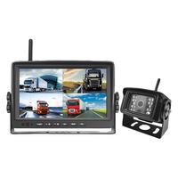 路顺通 7/9/10寸吊车监控无线摄像头叉挖机房货车盲区监控倒车影像12v24v