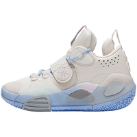 LI-NING李宁童鞋儿童篮球鞋男大童ALLCITY8青少版减震回弹稳定支撑运动鞋YKBS114-55珍珠白35